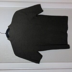 Pendleton Olive Green Short Sleeve Mock Neck Sweater